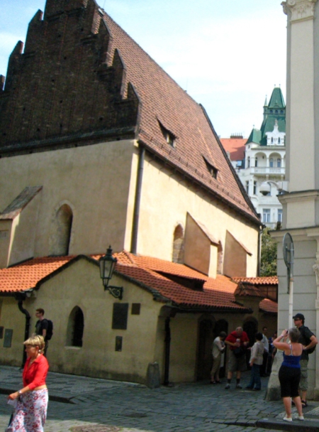 Prague-Quartier Juif-Synagogue Vieille Nouvelle.