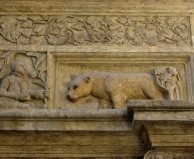 Prague-Vieille ville-maison aux deux ours d'or-détail.