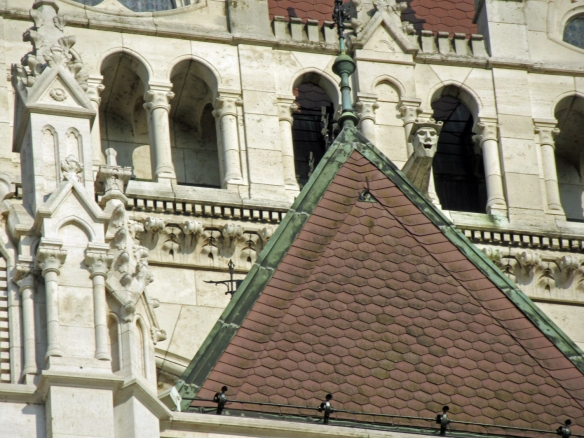 27.Budapest-Parlement- Façade nord ouest- détails.
